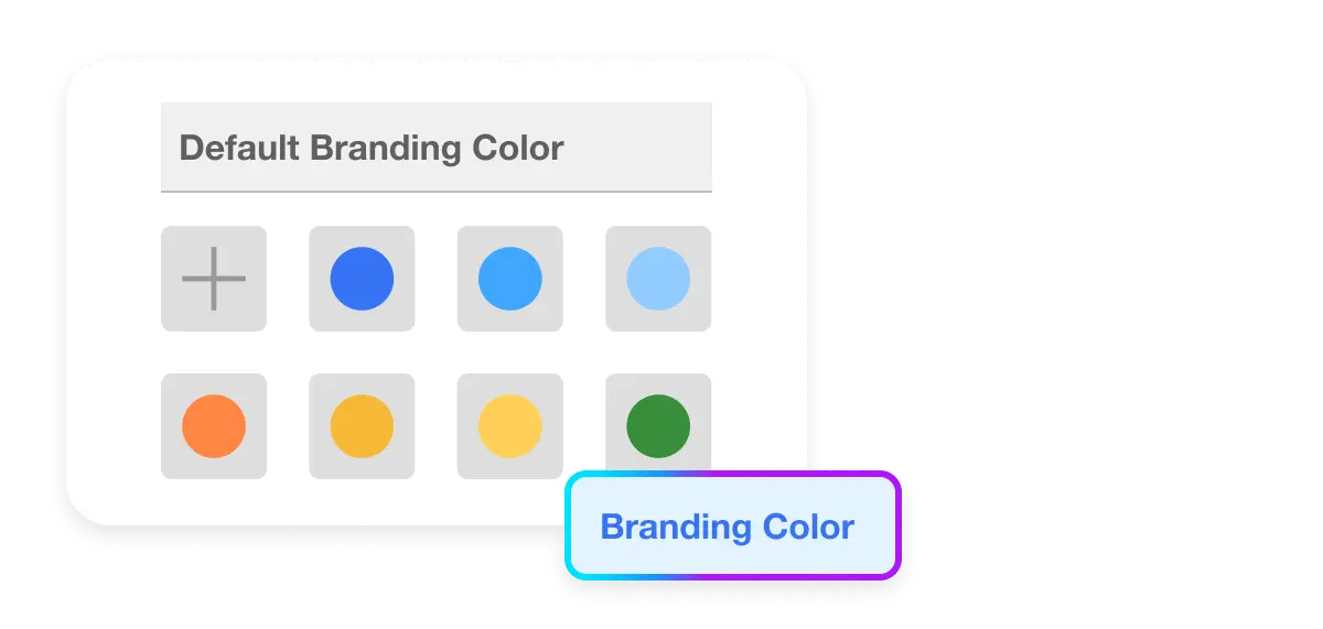 Video Branding with Branding Color - Interface for setting the brand color at the Workspace level to ensure consistency across video projects, with options to customize and align text and subtitles with your brand image.